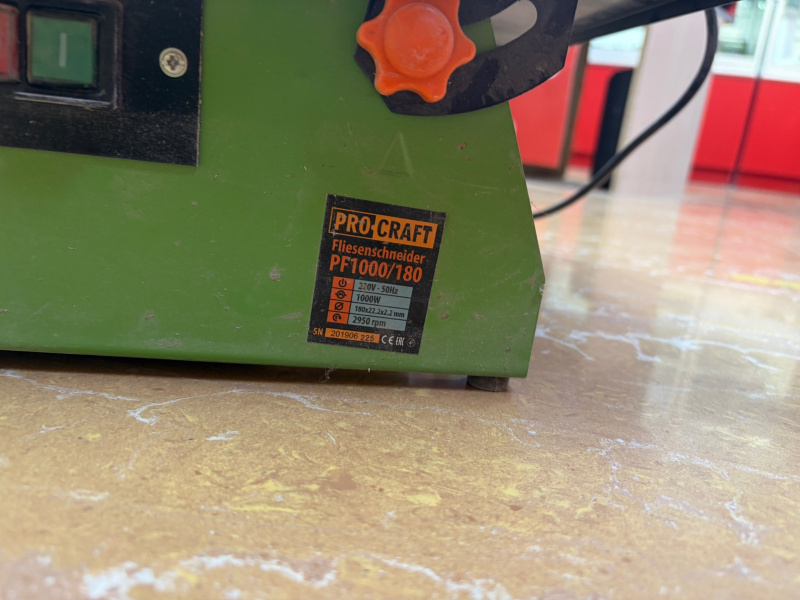 Плиткорез ProCraft за1000/180